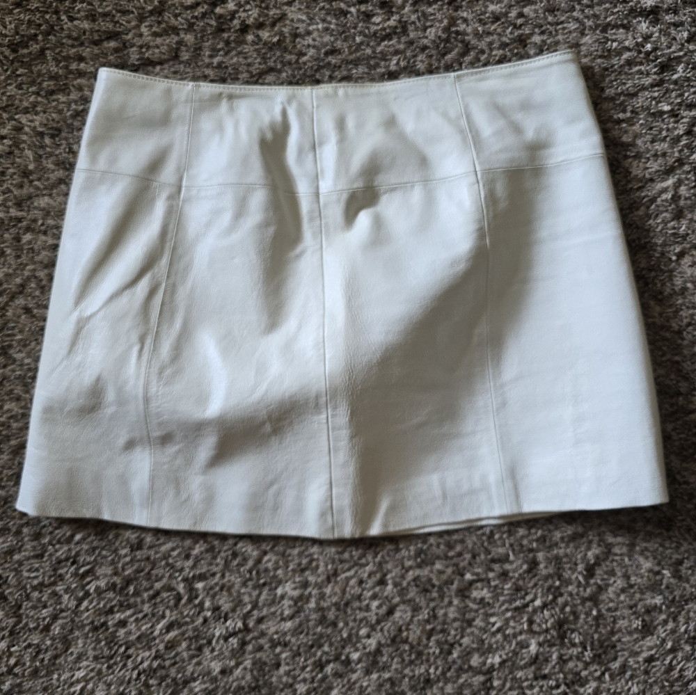 Wilsons Leather Maxima White Mini Pencil Skirt Casual Resort Wear